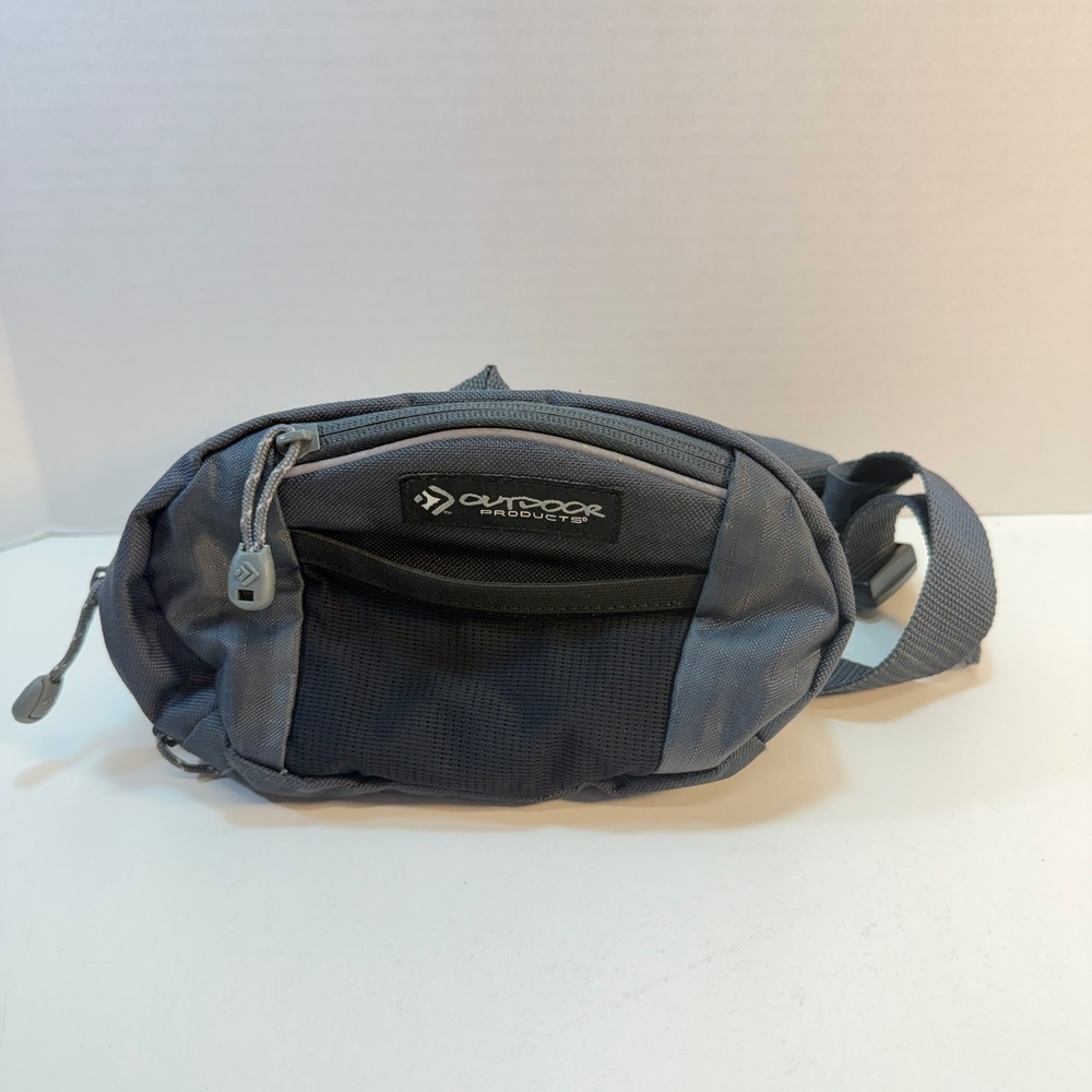 Outdoor Products Fanny Pack Unisex Small Gray Hiking Waist Bag Hip‎ Pack
